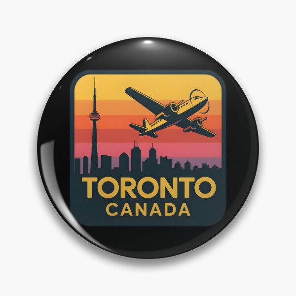 Item preview, Vintage Toronto Canada Travel Badge designed and sold by Paper Drip.