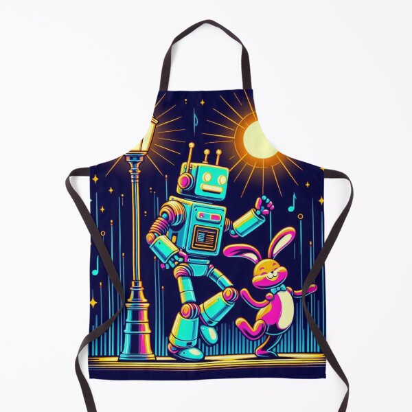 Item preview, Robot and cute bunny designed and sold by Dogandesighn.