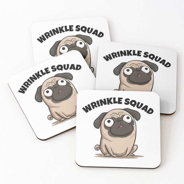 Item preview, Wrinkle Squad Pug Design – Funny Cute Dog Lover Gift designed and sold by Dimitrispoli.