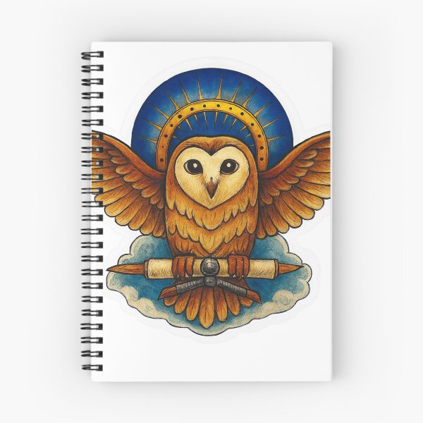 Aperçu de l'œuvre Illustration de hibou dessinée à la main créée et vendue par Rebeccadr119.