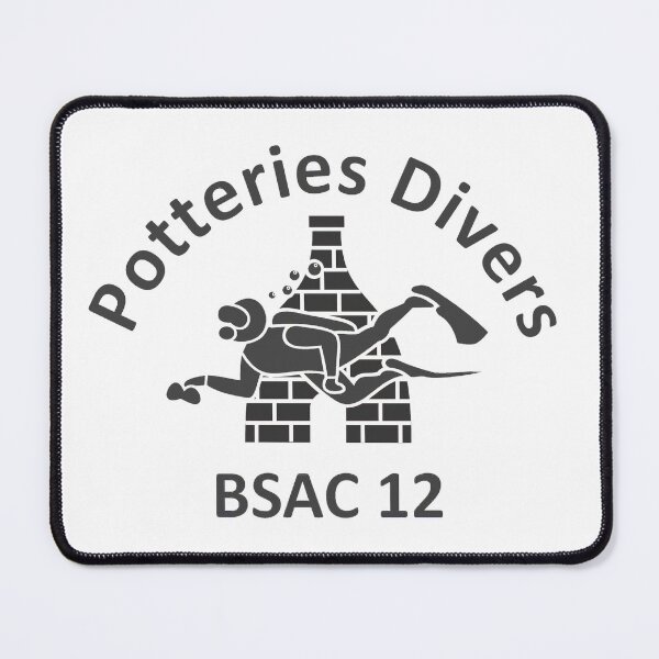 Item preview, Potteries Divers Black Logo designed and sold by PotteriesDivers.