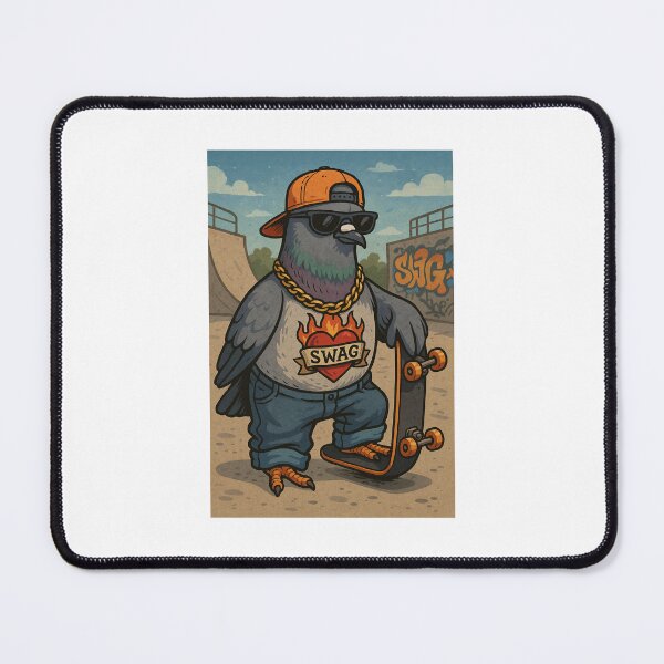 Item preview, Pigeon on the skateboard designed and sold by Gletschie.
