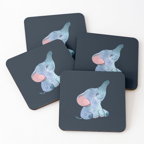 Item preview, Galaxy Elephant – Cosmic Cute Animal Art designed and sold by Feral-by-Elsie.