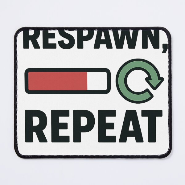 Item preview, Funny Gamer Shirt – Respawn Repeat designed and sold by YiujiDesign.