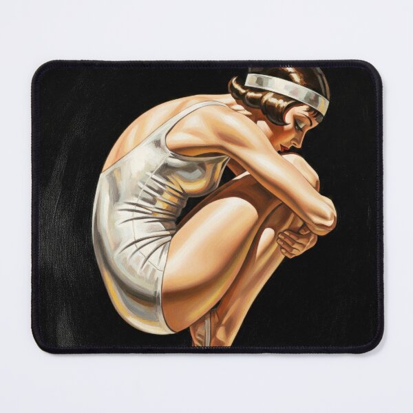 Item preview, The Trampoline's Flight - Original Art Deco Artwork designed and sold by elektronen.