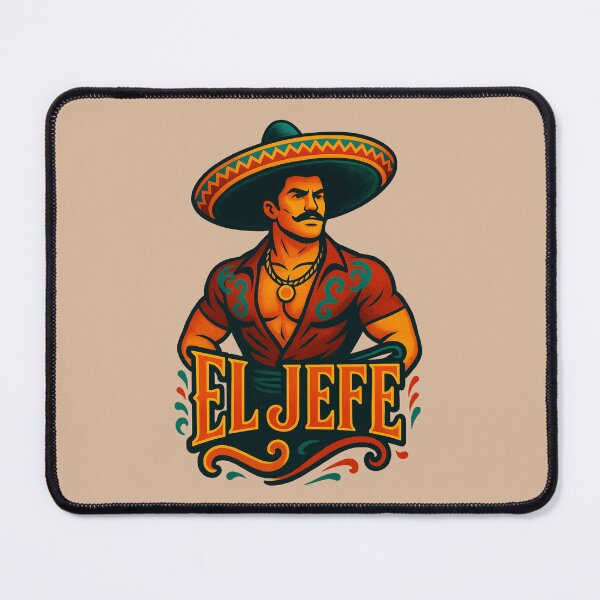 Item preview, THE BOSS LATIN MAN MACHO MEN ILLUSTRATION MEXICAN STYLE designed and sold by La Loca.