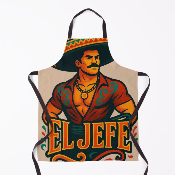 Item preview, THE BOSS LATIN MAN MACHO MEN ILLUSTRATION MEXICAN STYLE designed and sold by La Loca.
