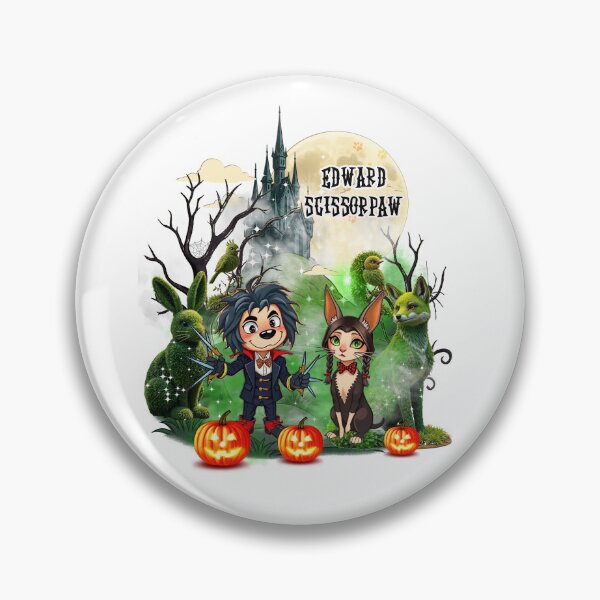Item preview, Edward Scissorpaw – Halloween Special Pet Parody designed and sold by Mars.Pen.Studio.