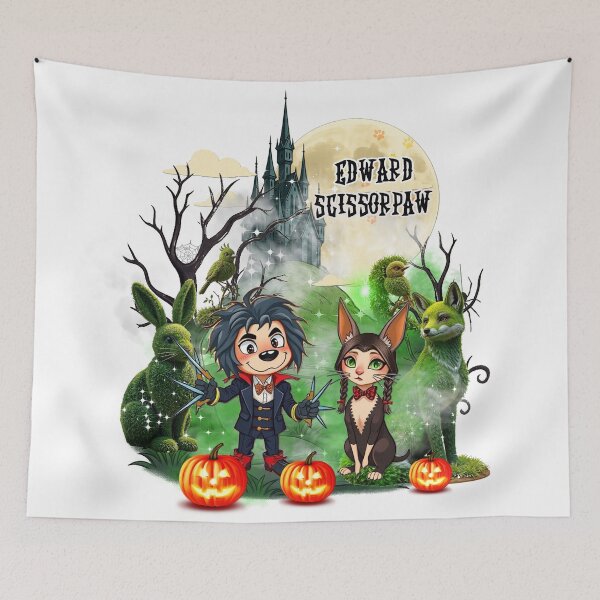 Item preview, Edward Scissorpaw – Halloween Special Pet Parody designed and sold by Mars.Pen.Studio.