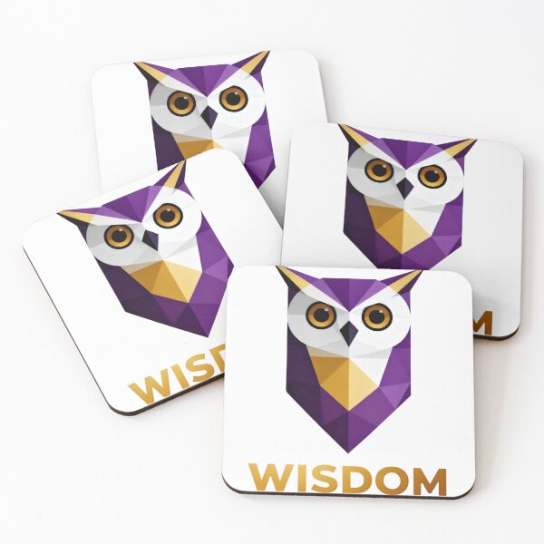Item preview, Wisdom Owl | Geometric Bird of Knowledge Symbol | Owl Art designed and sold by WildVirtue.