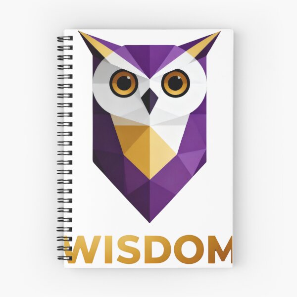 Item preview, Wisdom Owl | Geometric Bird of Knowledge Symbol | Owl Art designed and sold by WildVirtue.