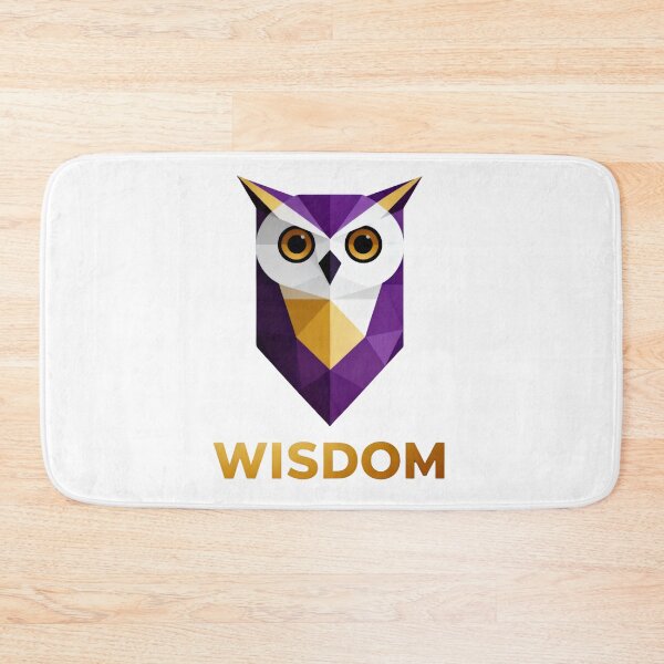 Item preview, Wisdom Owl | Geometric Bird of Knowledge Symbol | Owl Art designed and sold by WildVirtue.