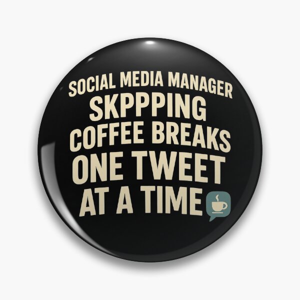 Item preview, Skipping Coffee Breaks One Tweet at a Time - Social Media Manager Tee designed and sold by Work Life Tees.