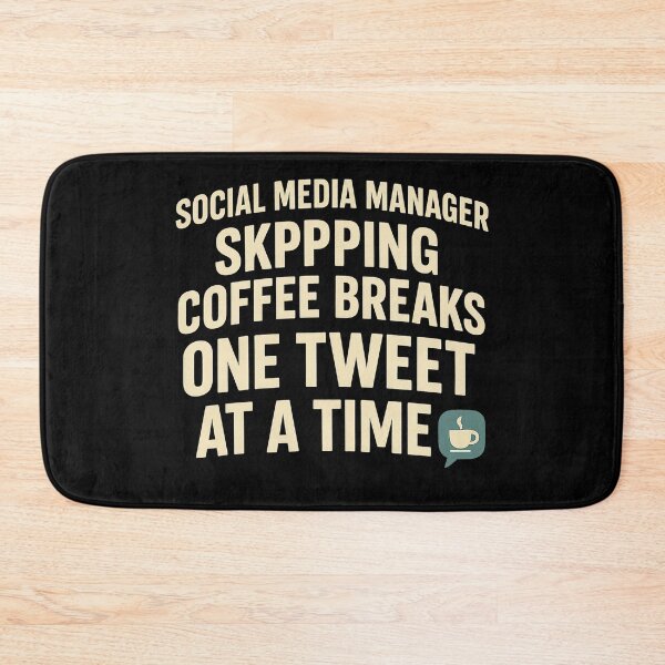 Item preview, Skipping Coffee Breaks One Tweet at a Time - Social Media Manager Tee designed and sold by Work Life Tees.