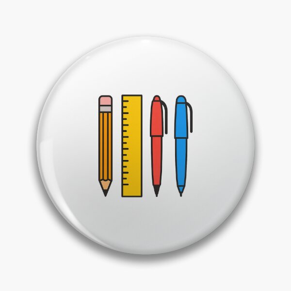 Item preview, School supplies pencil ruler pen isolated on transparent background, AI generated designed and sold by dvoevnore.