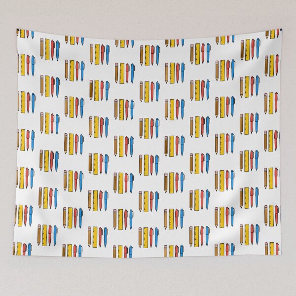 Item preview, School supplies pencil ruler pen isolated on transparent background, AI generated designed and sold by dvoevnore.