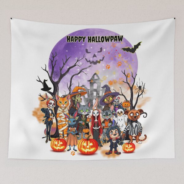Item preview, Happy Hallowpaw – Purple Monster Mash Pet Edition designed and sold by Mars.Pen.Studio.