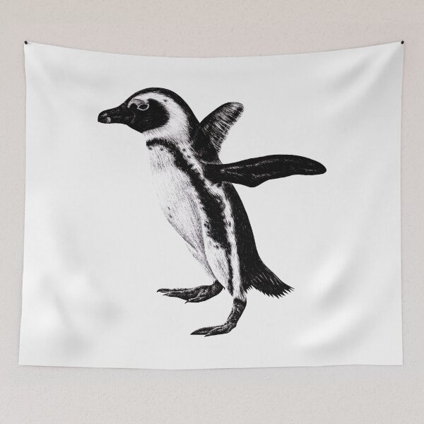 Item preview, African penguin illustration designed and sold by LorenDowding.
