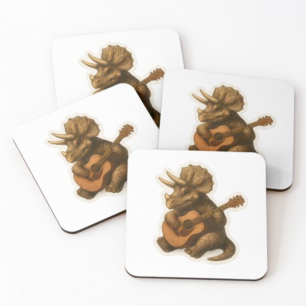 Item preview, Dinosaur Playing Guitar designed and sold by Yomere.
