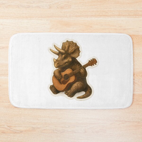 Item preview, Dinosaur Playing Guitar designed and sold by Yomere.