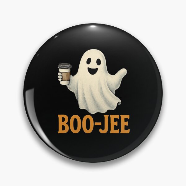 Artikelvorschau, BOO-JEE Lustiges Geister-Halloween-Kaffeeliebhaber-T-Shirt-Design entworfen und verkauft von KrissGraphShop.