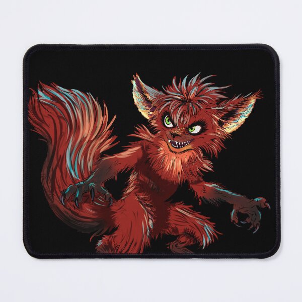 Item preview, Monster Fox, Were Fox Fantasy Creature, Gothic Mythical Animal Art designed and sold by Fireborne Studio.