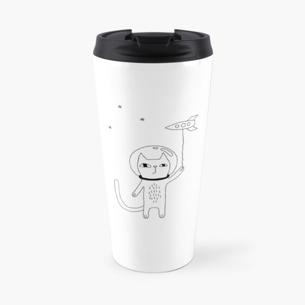 Space Cat Travel Mug