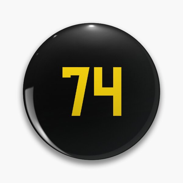 Item preview, Bold Yellow Sport Number 74 designed and sold by NECHSTORE.
