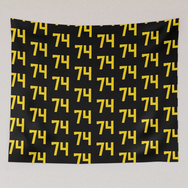 Item preview, Bold Yellow Sport Number 74 designed and sold by NECHSTORE.