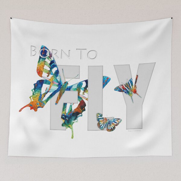 Item preview, Born To Fly Two Butterfly Art designed and sold by Sharon Cummings Art.
