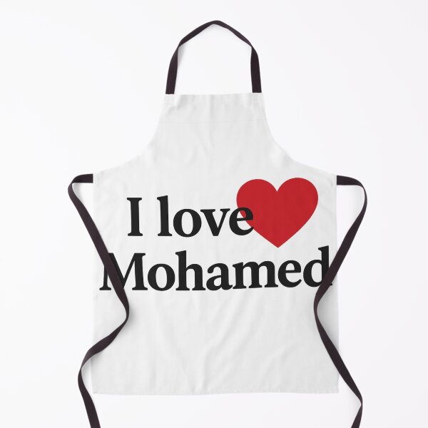 Item preview, I Love Mohamed | Red Heart Minimalist Design designed and sold by Trendora Studio.