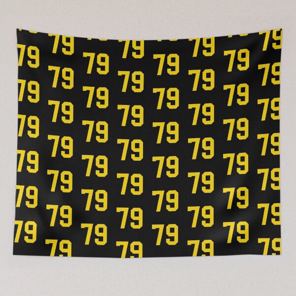 Item preview, Bold Yellow Sport Number 79 designed and sold by NECHSTORE.