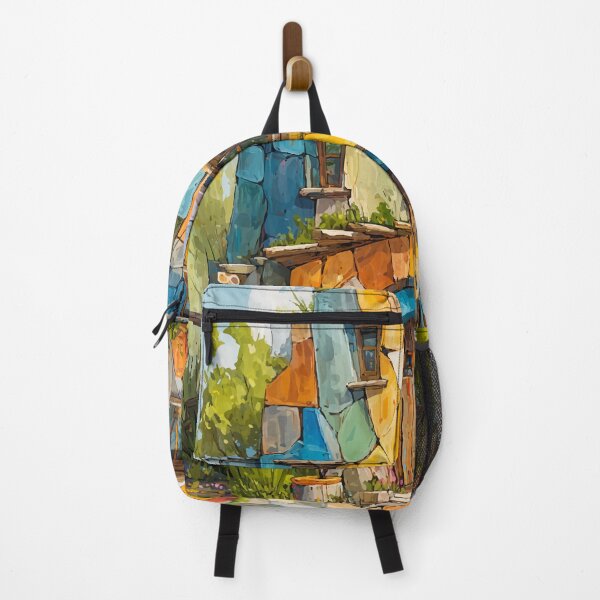 Item preview, Surrealist Seaside Cottage – Whimsical Fantasy House Art designed and sold by Moss and Moon Studio.