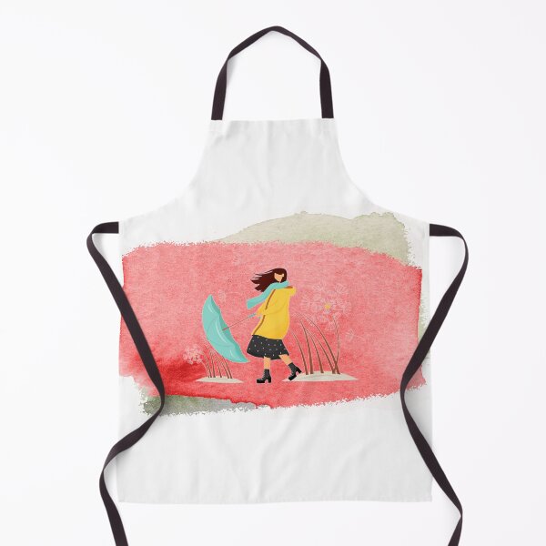 Item preview, Pastel Rainy Day Girl Illustration designed and sold by Oak Mountain.