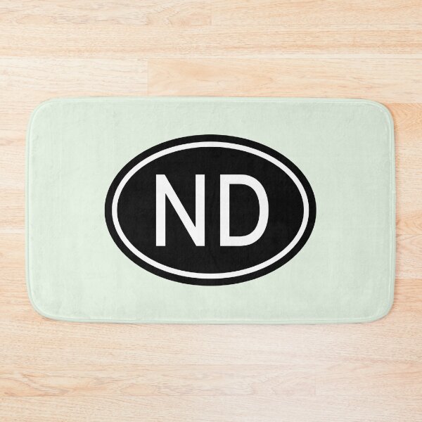 Item preview, ND Initials Monogram Oval White Letters designed and sold by Jeallan Designs.