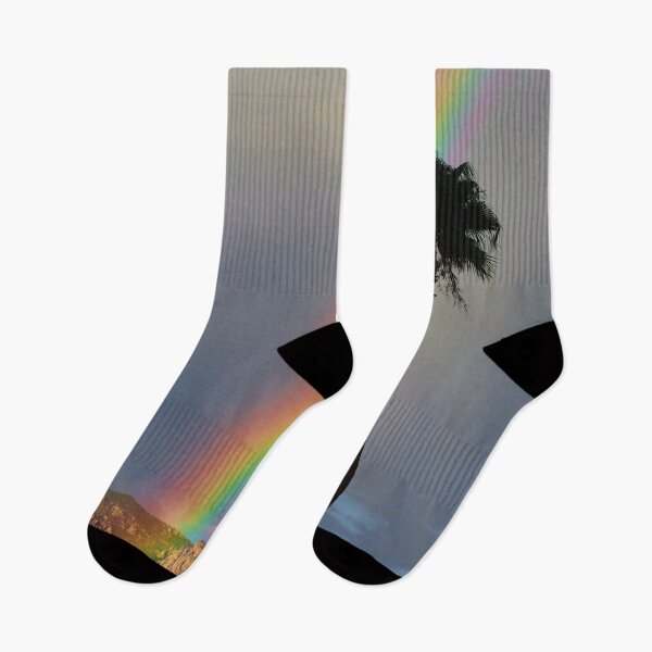 Item preview, Rainbow Amazing Palm Tree Mountains  designed and sold by simonjayphotos.
