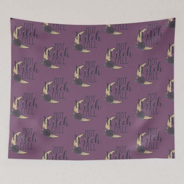 Item preview, Hot Witch Fall – Autumn Moon Floral Witchy Design designed and sold by Feral-by-Elsie.