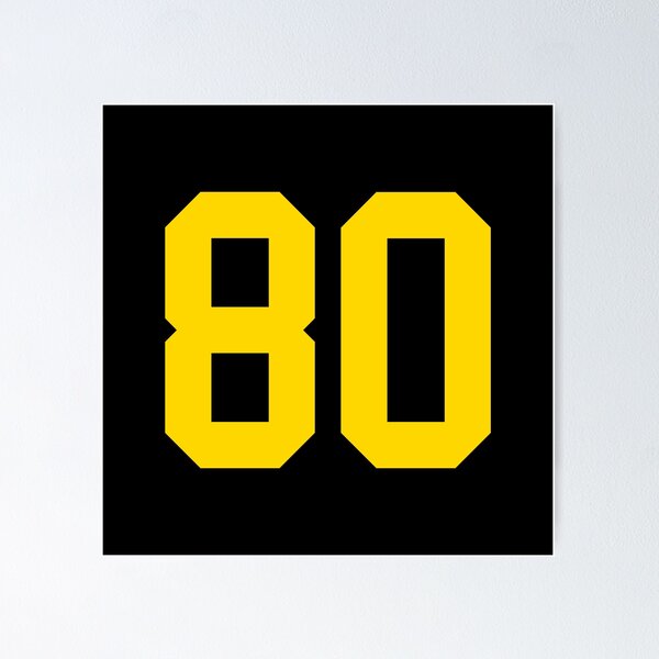 Item preview, Bold Yellow Sport Number 80 designed and sold by NECHSTORE.