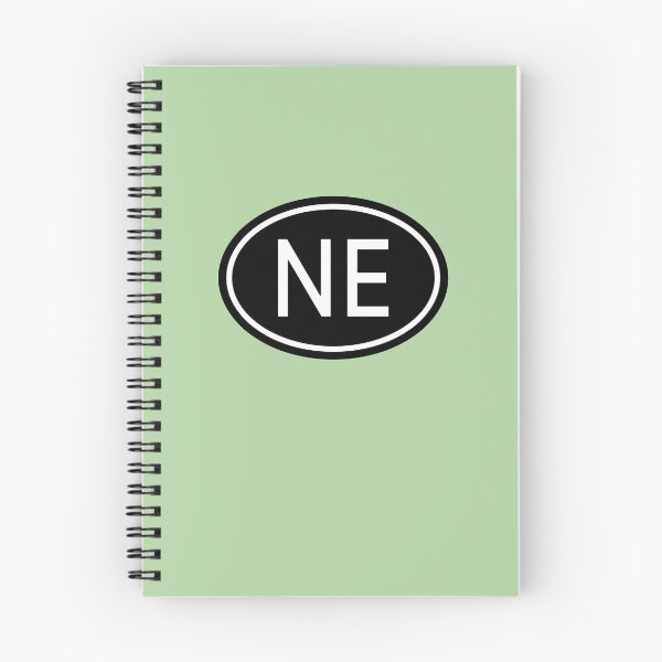 Artikelvorschau, NE Initialen Monogramm ovale weiße Buchstaben entworfen und verkauft von Jeallan Designs.