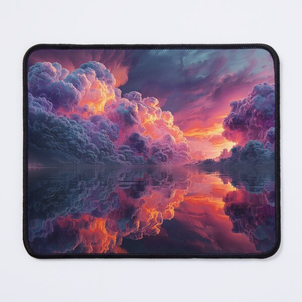 Item preview, Surreal Glowing Sunset Clouds Reflected In Water designed and sold by Jirka Svetlik, Studio Illuvision.