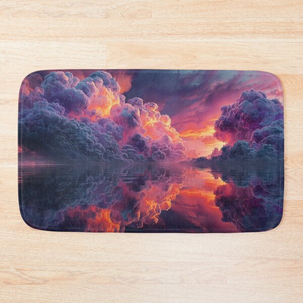 Item preview, Surreal Glowing Sunset Clouds Reflected In Water designed and sold by Jirka Svetlik, Studio Illuvision.