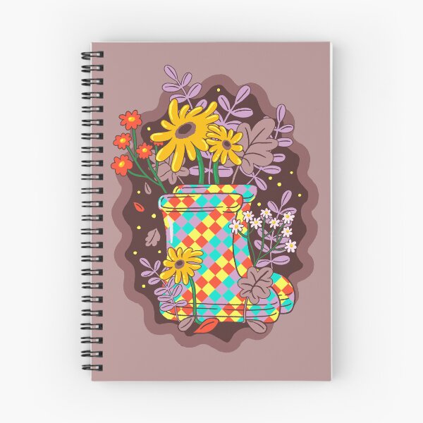 Item preview, Colorfall Season Hero Design | Gingham Boots with Autumn Leaves, Festive Fall Illustration for Seasonal Collection designed and sold by indysign.