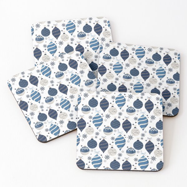 Item preview, Blue Christmas Baubles designed and sold by LittleHaywoodLane.