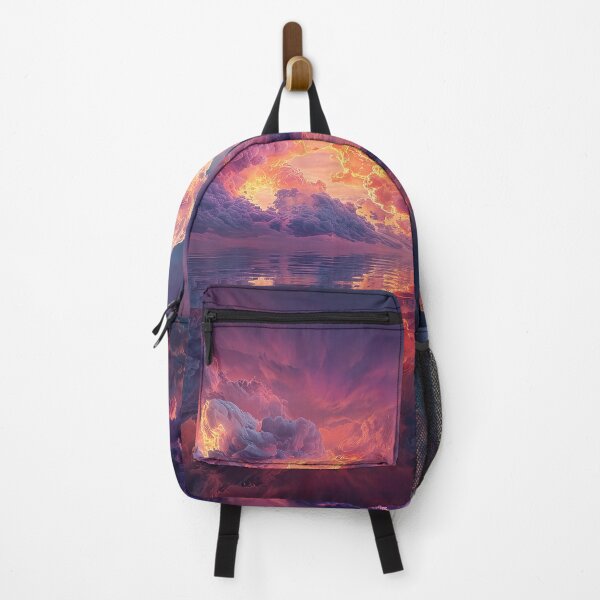 Item preview, Surreal Dramatic Clouds With Fiery Sunset Reflected In Water designed and sold by Jirka Svetlik, Studio Illuvision.
