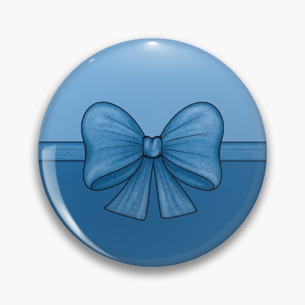 Item preview, Lazos azules en una cinta que dividen el fondo en azul claro y azul profundo. designed and sold by Cherevan.