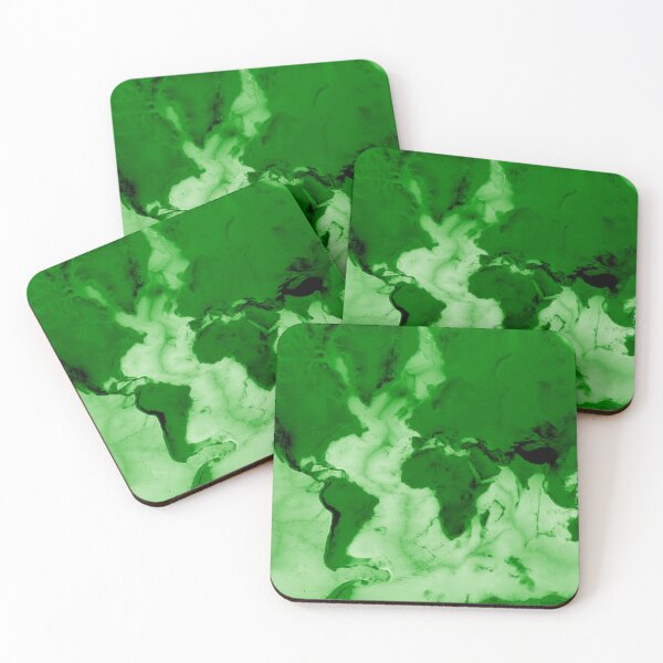 Item preview, The World in Green Splatters designed and sold by AceMaps7.