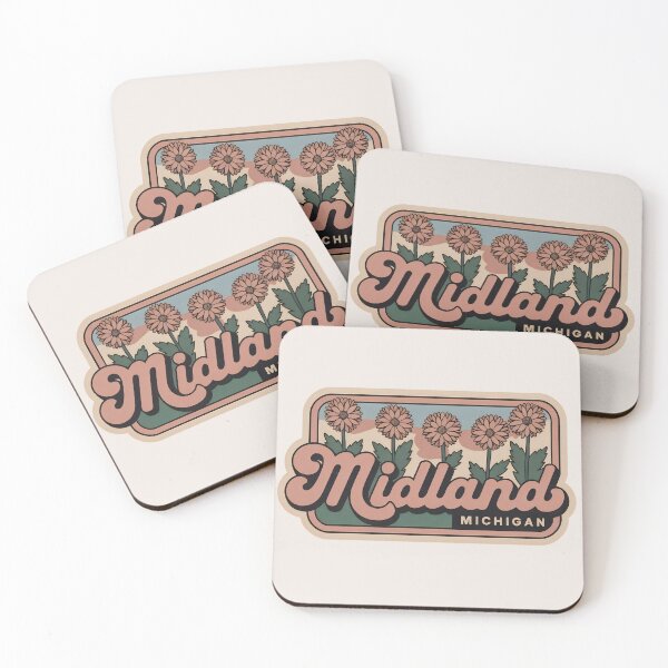Item preview, Midland Michigan 70s Vintage Flowers designed and sold by TheOldMittenIllustrated.