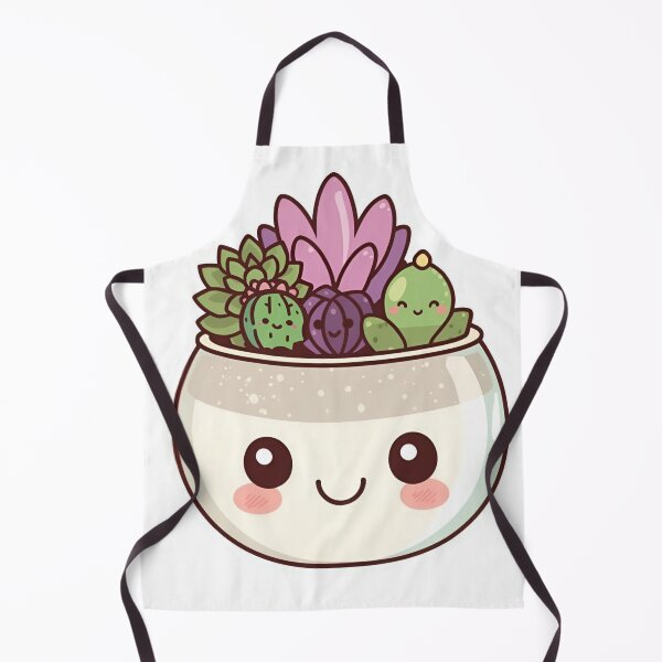Item preview, Kawaii Succulent Planter – Cute Pastel Plant Illustration designed and sold by Moodune.
