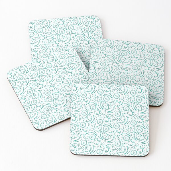 Item preview, Fruit Pattern Turquoise Design designed and sold by VibeTCreations.