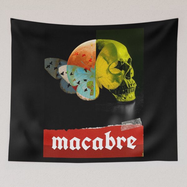 Item preview, Gothic Skull & Butterfly Art  designed and sold by Oak Mountain.